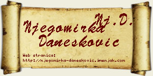 Njegomirka Danesković vizit kartica